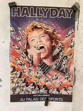 Johnny hallyday affiche d'occasion  Expédié en Belgium