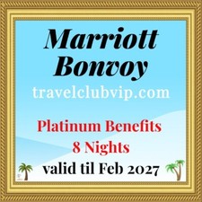 Marriott Bonvoy Platinum 8 Nights Challenge till 2027, Platinum Status for sale  Shipping to Ireland