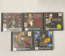 Tomb Raider 1, 2 II, 3 III, Chronicles, The Last Revelation Bundle PS1 PSX PAL comprar usado  Enviando para Brazil