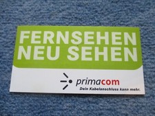 Aufkleber primacom fernsehen gebraucht kaufen  Augsburg