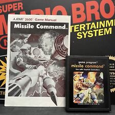 Missile Command Black Label Atari 2600 W.Manual 1981 Muito Bom Estado Testado Frete Grátis comprar usado  Enviando para Brazil