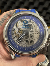 Invicta Russian Diver Skeleton Exhibition relógio mecânico de borracha azul 52mm novo comprar usado  Enviando para Brazil