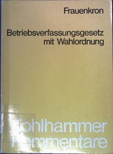 Betriebsverfassungsgesetz wahl gebraucht kaufen  Koblenz