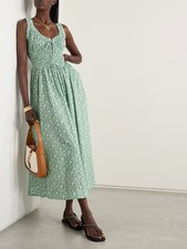 Vestido de algodão verde floral DOEN Emmaretta tamanho M original. US$ 298 NOVO comprar usado  Enviando para Brazil