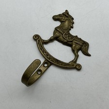 Cabide de latão vintage para casaco de cavalo de balanço gancho porta-chaves comprar usado Cabide de latão vintage para casaco de cavalo de balanço gancho porta-chaves comprar usado  Enviando para Brazil