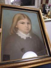 Tableau pastel portrait d'occasion  Blainville-sur-l'Eau