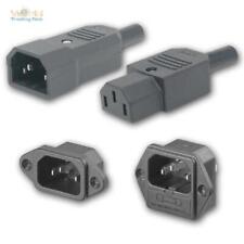Kaltgeräte C14 Stecker C13 Kupplung schwarz, 250V 10A Buchse Netzstecker IEC-320 comprar usado  Enviando para Brazil