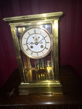 Antique glass clock for sale  NOTTINGHAM