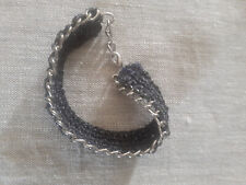 Bracciale uncinetto metallo usato  Italia