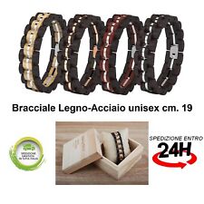 Bracciale legno acciaio usato  Misterbianco