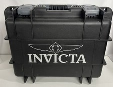 Usado, Invicta preto/cinza 6 slots relógio rígido à prova d'água estojo de colecionador caixa de armazenamento comprar usado  Enviando para Brazil