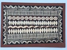 PINTURA EM PANO DE CASCA TAPA SIAPO TONGA ILHÉU DO PACÍFICO POLINÉSIA SAMOA arte popular comprar usado  Enviando para Brazil