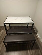 Faux marble dining for sale  Minneapolis