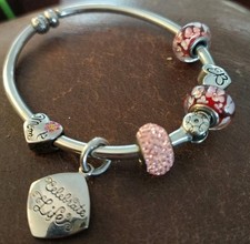 Silver bracelet charms for sale  Fayetteville