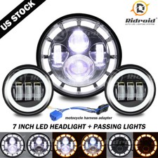 Farol de LED 7" polegadas + farol de neblina de passagem para Yamaha Road Star Silverado XV1600 comprar usado  Enviando para Brazil