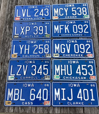 1986 iowa license for sale  USA