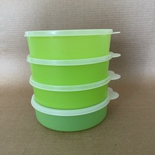 Tupperware Big Wonders tigela grande cereal lanche salada conjunto de 4 tons verdes #1405 comprar usado  Enviando para Brazil