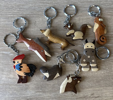 Vintage wooden keyrings for sale  MAIDSTONE