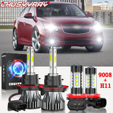 Farol de LED Hi&Lo + lâmpadas de neblina para Chevy Cruze 2011-2015 4x 6000K comprar usado  Enviando para Brazil