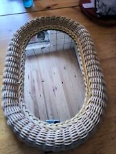 Miroir ovale rotin d'occasion  Flumet