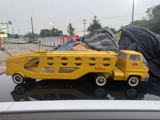 Vintage Tonka Motor Transport Auto Trailer Transportador de Carro Amarelo comprar usado  Enviando para Brazil