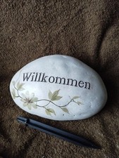 Stein schrift willkommen gebraucht kaufen  Würzburg