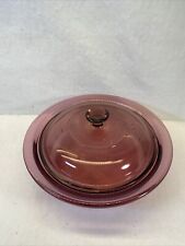 Caçarola Corning Ware Pyrex Visions cranberry 1 quarto com nervuras V-31-B com tampa comprar usado  Enviando para Brazil