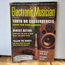 TRUTH OR CONSEQUENCES Studio ACOUSTICS ECTRONIC MUSICIAN MAGAZINE November 2001 comprar usado  Enviando para Brazil