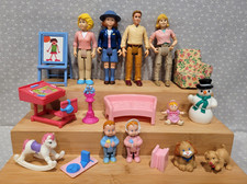 Lote de bonecos vintage Fisher Price Loving Family casa de bonecas móveis para bebê cachorro comprar usado  Enviando para Brazil