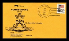 Usado, US COVER USS BALTIMORE SSN-704 COMISSIONAMENTO USS FULTON CANCELAMENTO NAVAL comprar usado  Enviando para Brazil