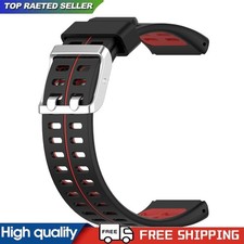 Pulseira de relógio de silicone para Polar V800 pulseira de substituição (preto vermelho) #g comprar usado  Enviando para Brazil