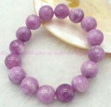 Pulseira elástica natural 6/8/10/12 mm roxa kunzita pedras preciosas redondas 7,5 pol. AAA comprar usado  Enviando para Brazil