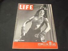 1941 SEPTEMBER 22 LIFE MAGAZINE - BRAZIL'S TOP DANCER FRONT COVER - ADS - O6564 comprar usado  Enviando para Brazil