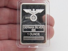 Barra de design Iron Eagle prata alemã de 1 oz com uma reserva baixa  comprar usado Barra de design Iron Eagle prata alemã de 1 oz com uma reserva baixa  comprar usado  Enviando para Brazil