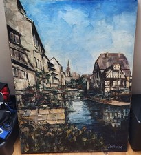 Tableau peinture huile d'occasion  Nemours