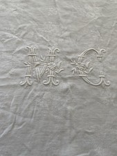 Nappe ancienne damassée d'occasion  Carry-le-Rouet