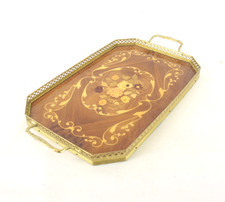 Vintage wooden marquetry for sale  LEEDS