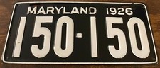 1926 maryland license for sale  Brandon