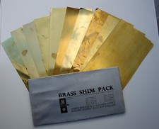 Brass shim pack for sale  CHESTERFIELD
