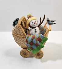 Lenox Lynn Bywaters  "Snow Bundle" Snow Baby in Stroller Birds comprar usado  Enviando para Brazil