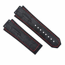 28MM Pulseira De Couro Para 48MM Hublot Big Bang King Power Cerâmica F1 Preto Vermelho comprar usado  Enviando para Brazil