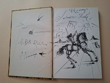 Salvador Dali oryginalny rysunek 1953 z dedykacją w książce Makbet ilustracje na sprzedaż  Wysyłka do Poland