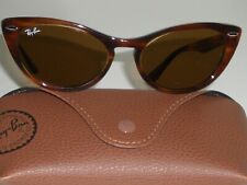 ÓCULOS DE SOL RAY BAN ITALY RB4314-N NINA TARTARUGA B15 MARROM CRISTAL OLHO DE GATO NOVO, usado comprar usado  Enviando para Brazil