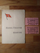 Programme hansa theatre for sale  Shipping to Ireland