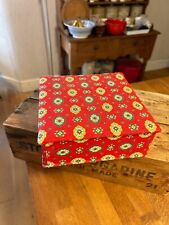 Vintage red patterned for sale  LIVERPOOL