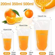 15pcs reusable clear for sale  BIRMINGHAM
