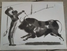 Aligi sassu litografia usato  Matera