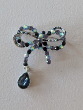 Blue rhinestone bow for sale  EXETER