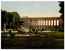 Polska, Warszawa, Saski Ogrod vintage photochrom photochromie, vintage photoch na sprzedaż  Wysyłka do Poland