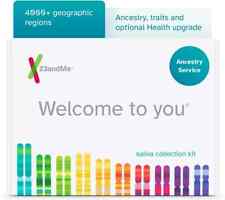 Kit de teste de DNA 23andMe Ancestry Service com relatórios genéticos personalizados validade 2026 comprar usado  Enviando para Brazil